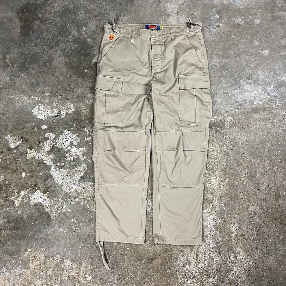 Empyre‎ Cargo Pants Size 30 Beige Waist Strap Relaxed Fit Utility Streetwear